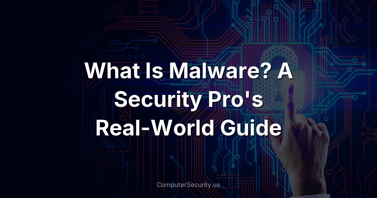 What Is Malware? A Security Pro's Real-World Guide