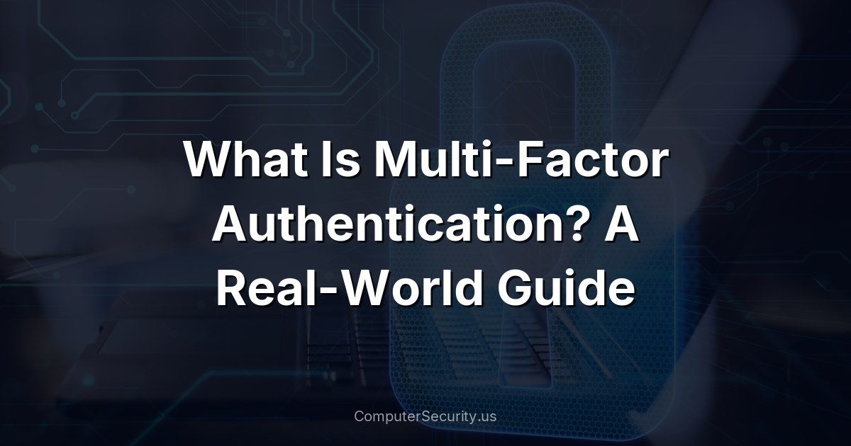 What Is Multi-Factor Authentication? A Real-World Guide