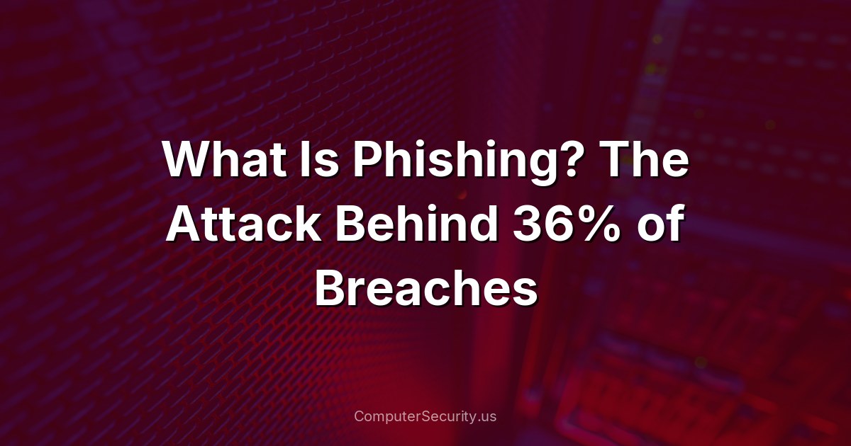 What Is Phishing? The Attack Behind 36% of Breaches