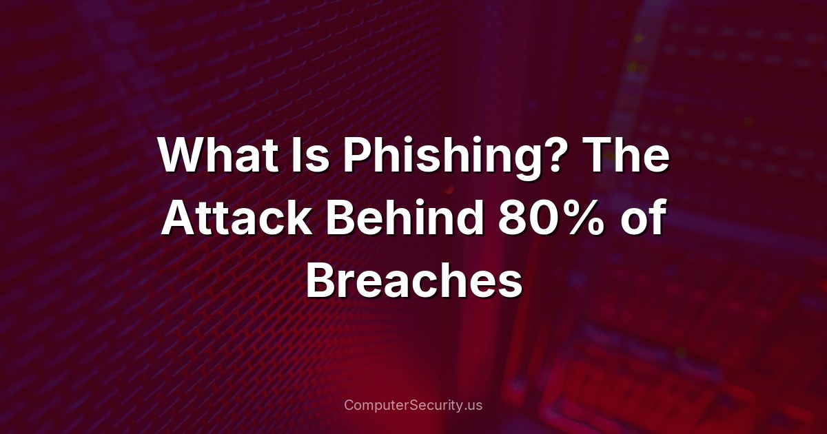 What Is Phishing? The Attack Behind 80% of Breaches