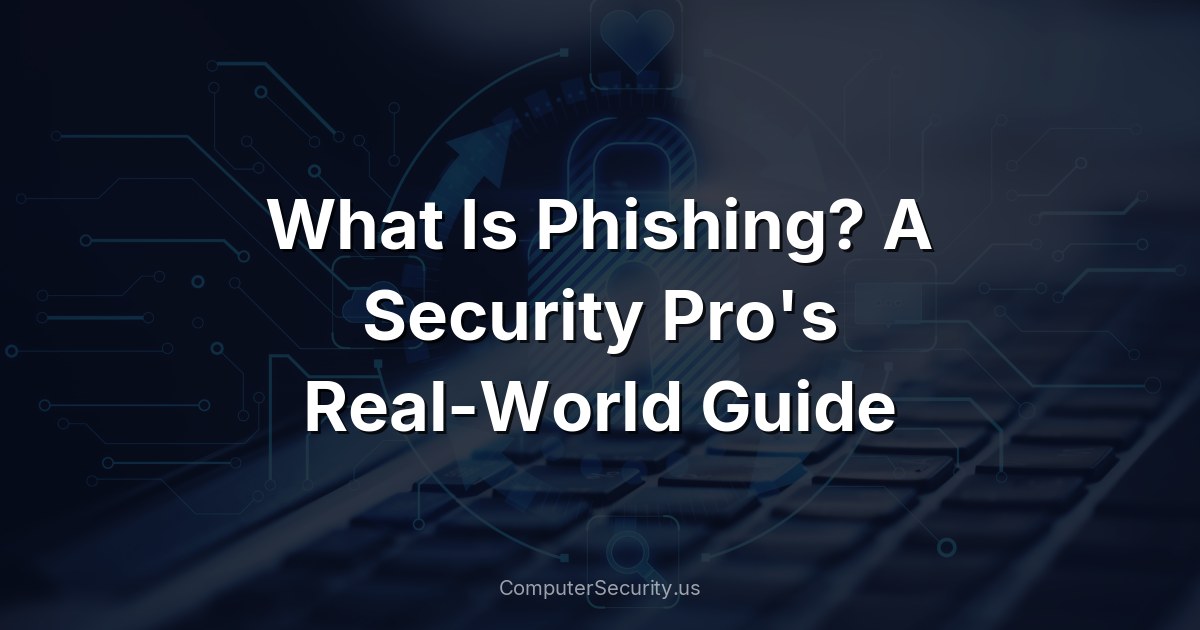 What Is Phishing? A Security Pro's Real-World Guide