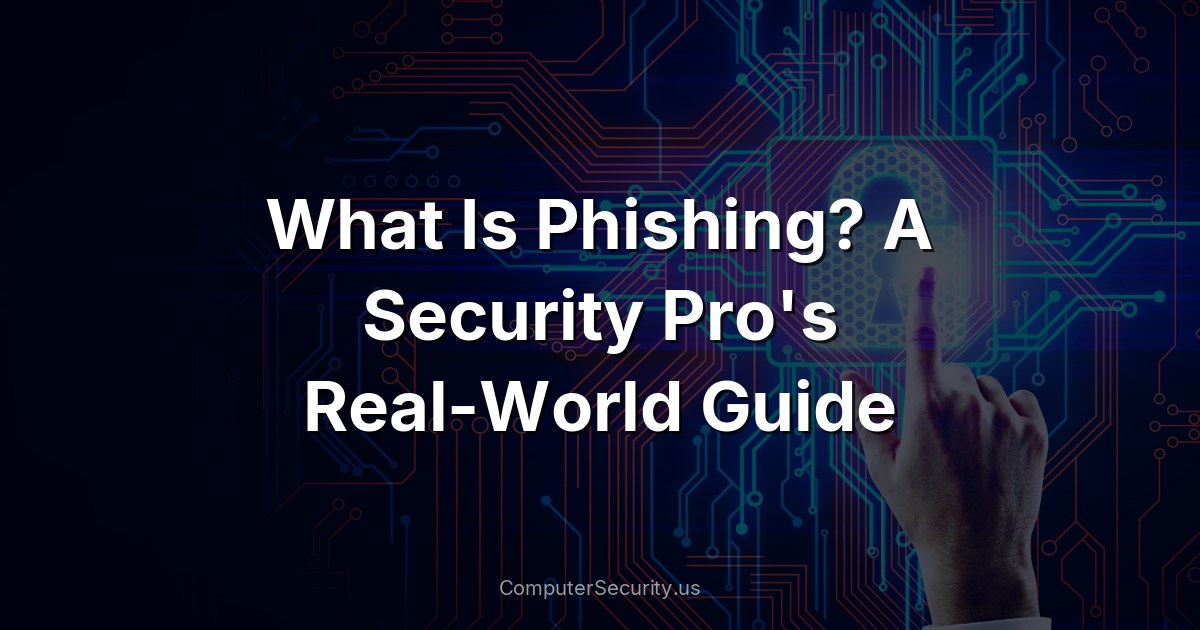 What Is Phishing? A Security Pro's Real-World Guide
