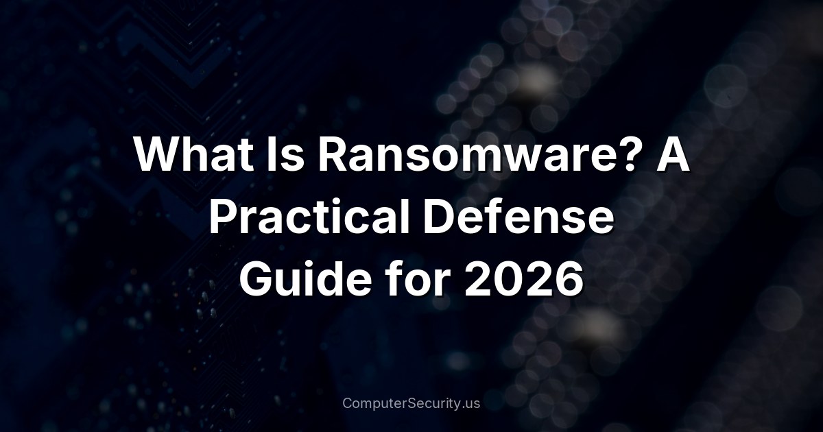 What Is Ransomware? A Practical Defense Guide for 2026