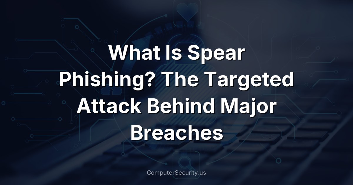 What Is Spear Phishing? The Targeted Attack Behind Major Breaches