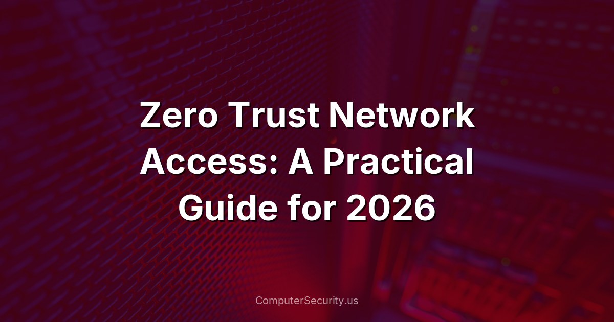 Zero Trust Network Access: A Practical Guide for 2026