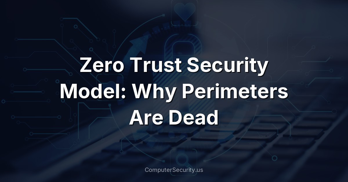 Zero Trust Security Model: Why Perimeters Are Dead